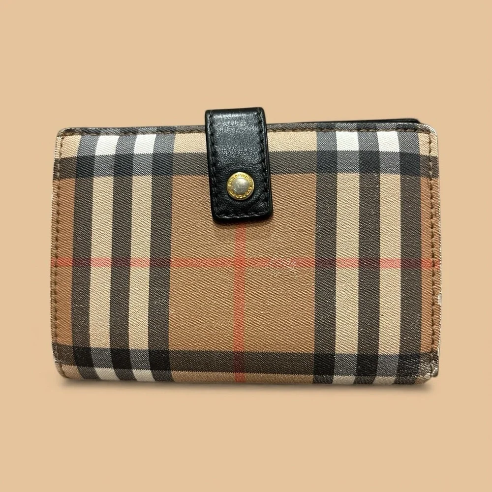 Burberry Nova Check Canvas & Leather Wallet - Picture 8 of 9